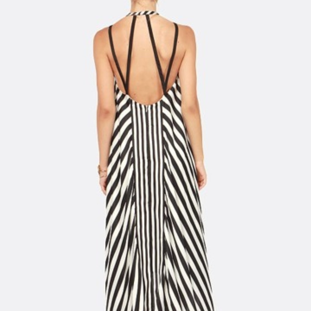 Cute Striped Dress - Maxi Dress - High-Low Dress